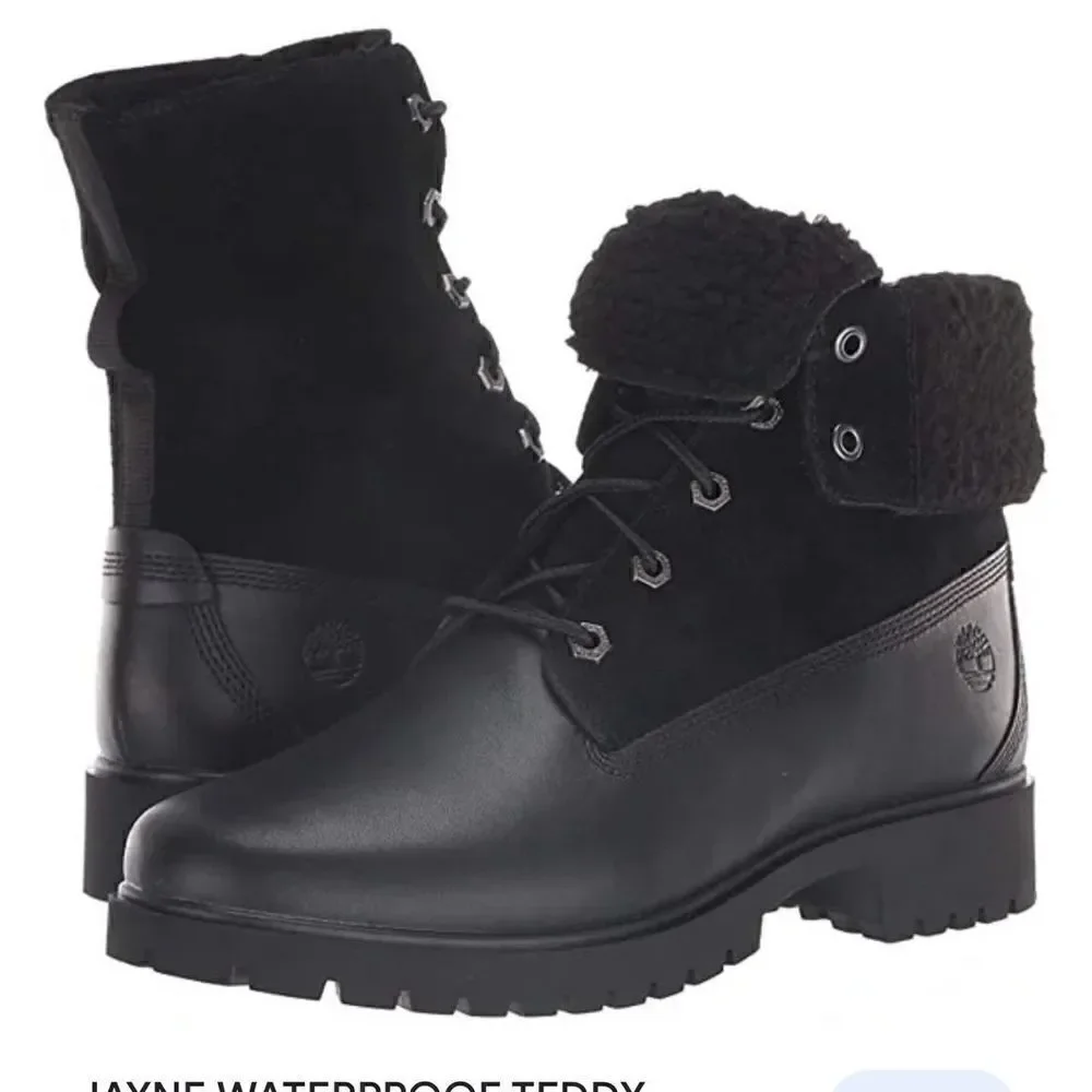 Sz 9 timberland jayne lace up combat hiking boot/bootie l